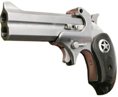 Bond Arms Ranger 45 Colt/410 Gauge 4.25" Barrel 2 Round With Holster And Carry Bag Black Ash Wood/Star Grip Stainless Steel Derringer Pistol BAR